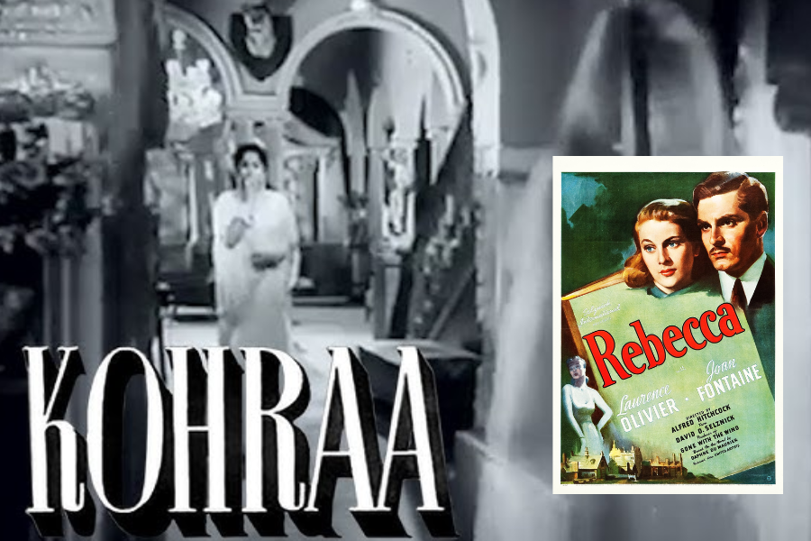 কোহরা (১৯৬৪) – ‘রেবেকা’ থেকে অনুপ্রাণিত

দ্যাফনে ডু মরিয়ের বিখ্যাত উপন্যাস ‘রেবেকা’র হিন্দি রূপ ‘কোহরা’। নববিবাহিতা এক নারী তাঁর স্বামীর অতীতের রহস্যে জড়িয়ে পড়ে। রহস্যময় এক অদৃশ্য নারীর উপস্থিতি এবং তার সঙ্গে ফেলে আসা অতীত—সব মিলিয়ে এক জমাটি গা ছমছমে গল্প।
