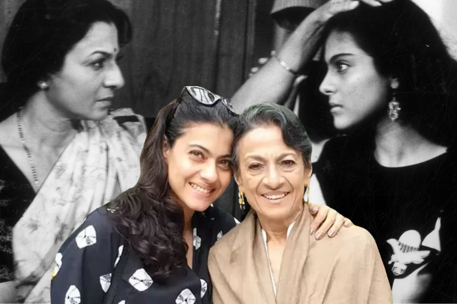 তনুজা ও কাজল
‘বেখুদি’ (১৯৯২) ছিল কাজলের প্রথম ছবি, যেখানে তাঁর মা তনুজাও অভিনয় করেছিলেন। তনুজা ছবিতে কাজলের অনস্ক্রিন মায়ের চরিত্রে ছিলেন। এই ছবিতে কাজলের বিপরীতে ছিলেন কামাল সদানাহ। কাজল, যিনি অজয় দেবগনের স্ত্রী, তাঁকে সম্প্রতি দেখা গেছে নেটফ্লিক্সের ছবি ‘দো পাত্তি’-তে।