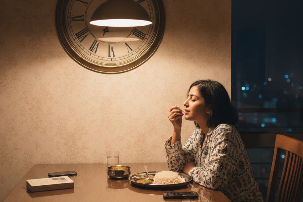 খাবার কখনও খুব তাড়াতাড়ি, আবার কখনও খুব দেরিতে খেলে হজমের গোলমাল বাড়ে। সময় মেনে খাওয়াই সবচেয়ে ভালো।