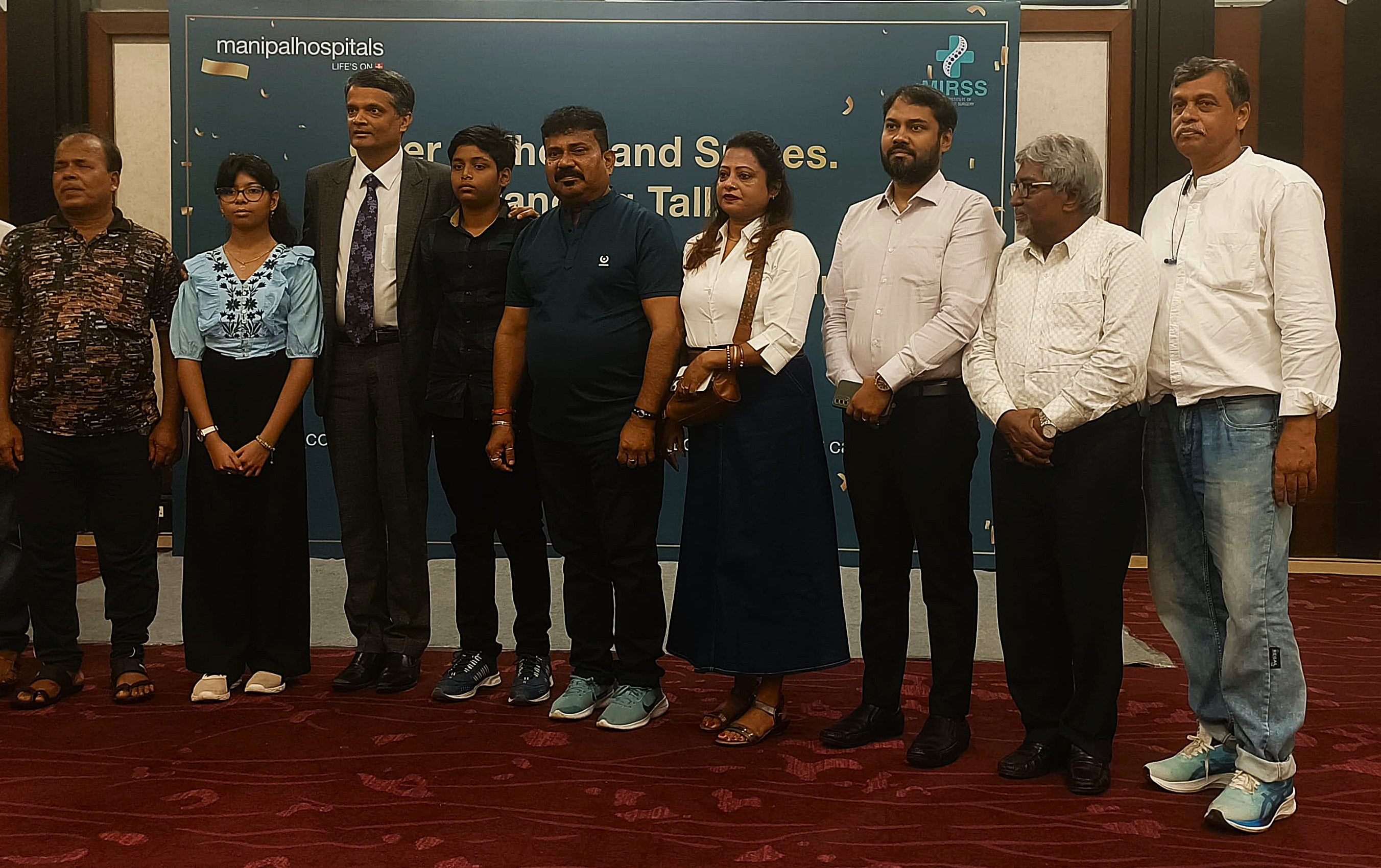 Doctor Vidyadhar with patients